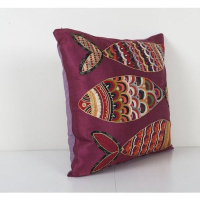 19th Century Tashkent Suzani Fish Cushion Covers, Set of 2 for sale at  Pamono