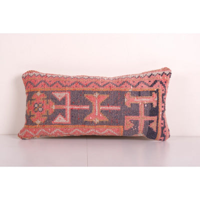 Flat weaving Kilim hot lumbar pillow,vintage pillowocover,lumbar pillow,12x36inches pillowocover,Vintage,re-makeokilim pillow,Bedding cushion